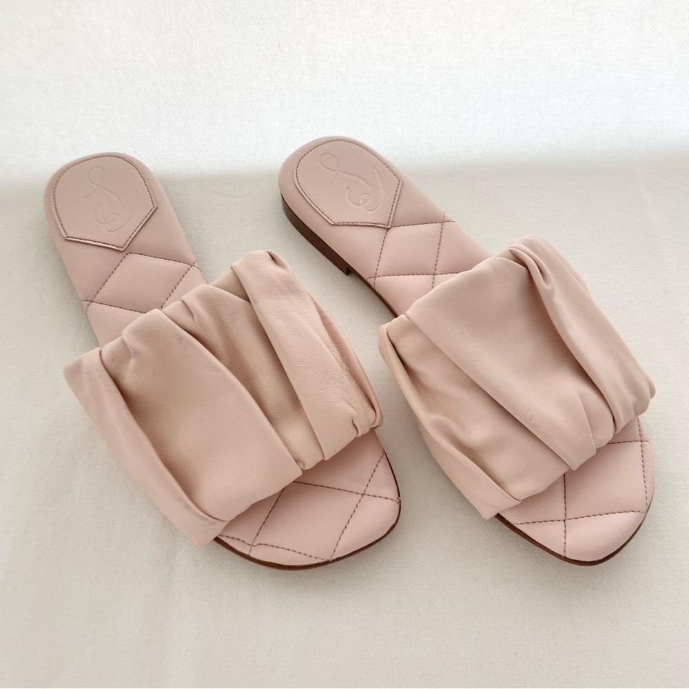 Sam Edelman Pink Quilted Briar Slide Sandal